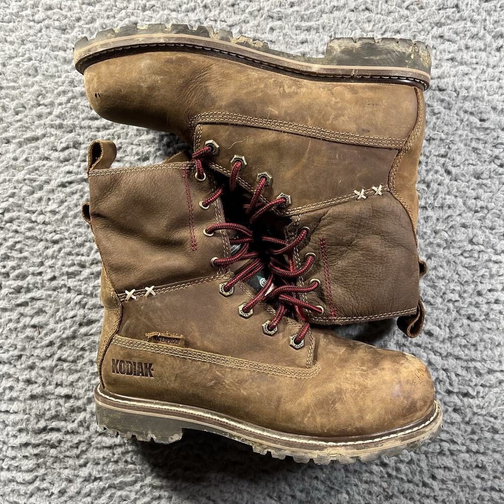 Kodiak Bralorne Waterproof Composite Toe Work Boots Brown Women's Size 6 M
